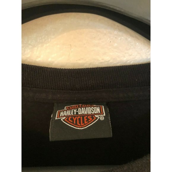 Harley Davidson Black Short Sleeve T Shirt Skull Design Men's XL Tee Shirt - Picture 3 of 5